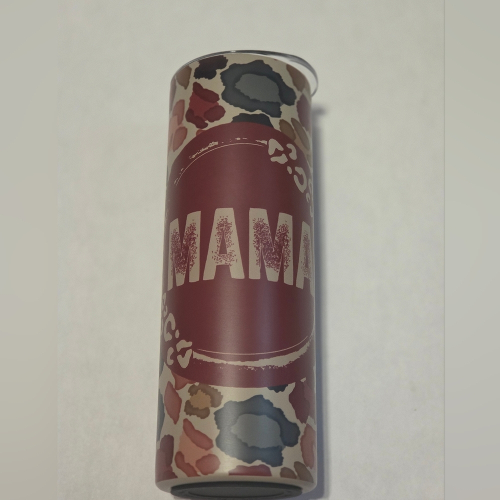 20oz Colorful Mama Leopard Print Tumbler